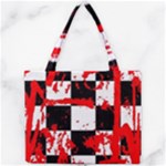 Checkerboard Splatter Mini Tote Bag