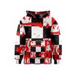 Checkerboard Splatter Kids  Pullover Hoodie