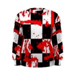 Checkerboard Splatter Women s Sweatshirt