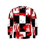 Checkerboard Splatter Kids  Sweatshirt