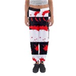 Checkerboard Splatter Women s Jogger Sweatpants