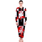 Checkerboard Splatter OnePiece Jumpsuit (Ladies) 
