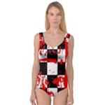 Checkerboard Splatter Princess Tank Leotard 