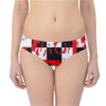 Checkerboard Splatter Hipster Bikini Bottoms