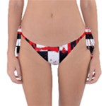Checkerboard Splatter Reversible Bikini Bottom