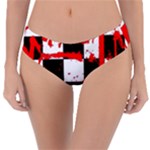 Checkerboard Splatter Reversible Classic Bikini Bottoms