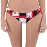 Checkerboard Splatter Reversible Hipster Bikini Bottoms