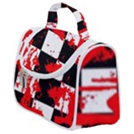Checkerboard Splatter Satchel Handbag