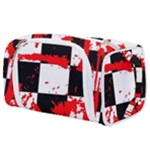 Checkerboard Splatter Toiletries Pouch