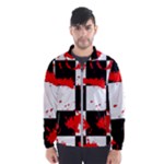 Checkerboard Splatter Men s Windbreaker