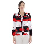 Checkerboard Splatter Women s Windbreaker