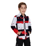 Checkerboard Splatter Kids  Windbreaker