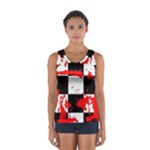 Checkerboard Splatter Sport Tank Top 