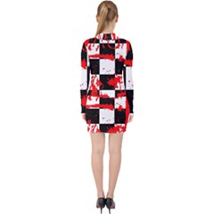 V-neck Bodycon Long Sleeve Dress 