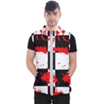 Checkerboard Splatter Men s Puffer Vest