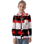 Checkerboard Splatter Kids  Long Sleeve Shirt