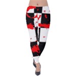 Checkerboard Splatter Velvet Leggings