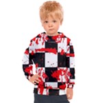 Checkerboard Splatter Kids  Hooded Pullover