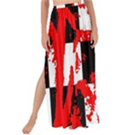 Checkerboard Splatter Maxi Chiffon Tie-Up Sarong