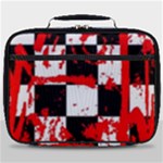 Checkerboard Splatter Full Print Lunch Bag