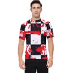 Checkerboard Splatter Men s Short Sleeve Rash Guard