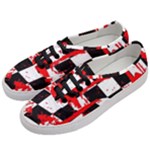 Checkerboard Splatter Women s Classic Low Top Sneakers