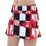 Checkerboard Splatter Classic Tennis Skirt