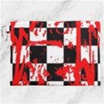 Checkerboard Splatter Canvas Cosmetic Bag (XXL)
