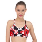 Checkerboard Splatter Basic Training Sports Bra