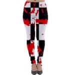 Checkerboard Splatter Lightweight Velour Leggings