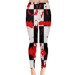 Checkerboard Splatter Inside Out Leggings