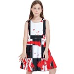 Checkerboard Splatter Kids  Skater Dress
