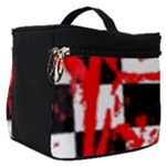 Checkerboard Splatter Make Up Travel Bag (Small)