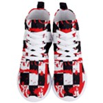 Checkerboard Splatter Women s Lightweight High Top Sneakers