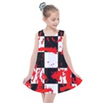 Checkerboard Splatter Kids  Summer Dress