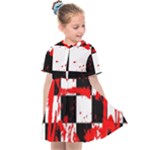 Checkerboard Splatter Kids  Sailor Dress