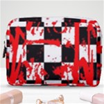 Checkerboard Splatter Make Up Pouch (Medium)