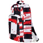 Checkerboard Splatter Double Compartment Backpack