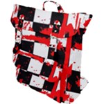 Checkerboard Splatter Buckle Up Backpack