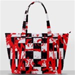Checkerboard Splatter Back Pocket Shoulder Bag 