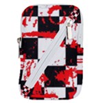 Checkerboard Splatter Belt Pouch Bag (Large)