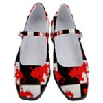 Checkerboard Splatter Women s Mary Jane Shoes