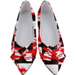 Checkerboard Splatter Women s Bow Heels