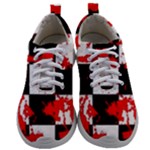 Checkerboard Splatter Mens Athletic Shoes