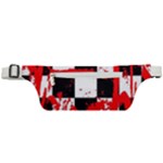 Checkerboard Splatter Active Waist Bag