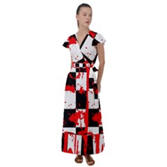 Flutter Sleeve Maxi Dress 