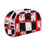 Checkerboard Splatter Make Up Case (Small)