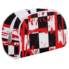 Checkerboard Splatter Make Up Case (Medium) from ArtsNow.com