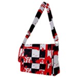 Checkerboard Splatter Full Print Messenger Bag (M)