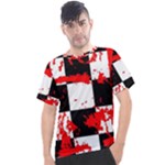 Checkerboard Splatter Men s Sport Top